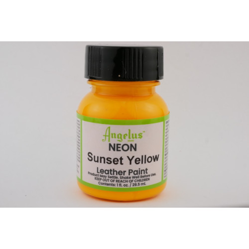 NEON Sunset Yellow - Angelus Lederfarbe Acryl - 29,5 ml (1 oz.)