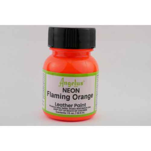 NEON Flaming Orange - Angelus Lederfarbe Acryl - 29,5 ml (1 oz.)