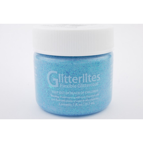 Glitterlites Sky Blue - Angelus Lederfarbe - 29,5 ml (1 oz.)