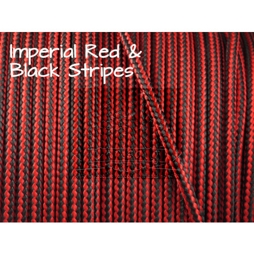 US - Cord  Typ 2 Imperial Red & Black Stripes