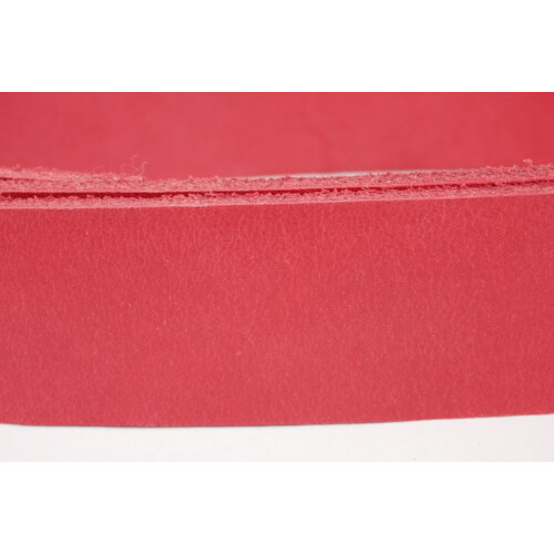 Lederriemen Rindvollleder Rot 38mm